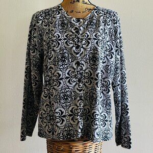 Foxcroft large floral patterned Cardigan